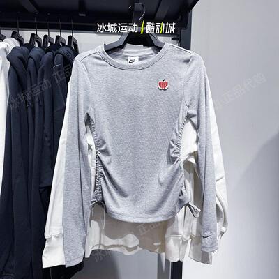 耐克亲人借款女子圆领长袖T恤