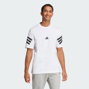 Adidas/阿迪达斯男子26年春纯棉三条纹透气短袖T恤JD4880  KD5221