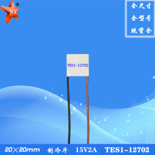 202012702制冷片20*20mm 小尺寸 DC12V2A半导体致冷片TES1-12702