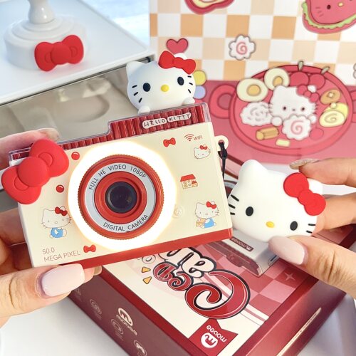 mobee复古相机KT猫ccd儿童数码照相机送男生小女孩新年生日礼物