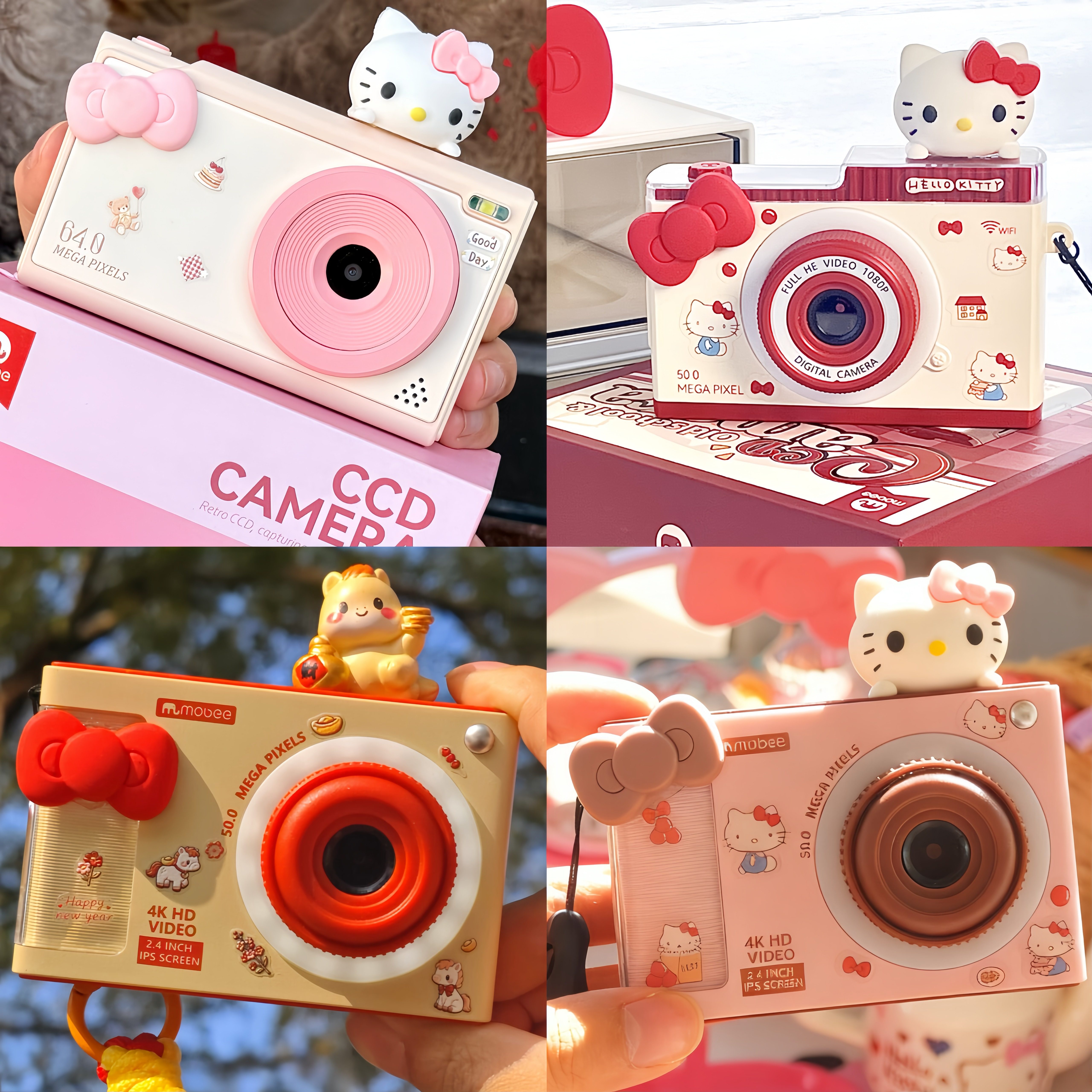 mobee复古相机ccd儿童数码照相机小男孩女生十岁新年圣诞生日礼物