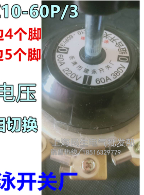 乐清建泳开关厂HZ10-60P/3组合开关9铜脚2电路100P/3银触点25P/3