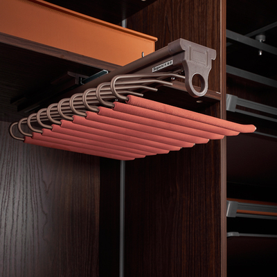 苏柏瑞(云端)顶装V型裤架100301推拉裤抽衣柜拉篮五金衣橱收纳