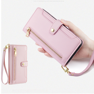 适用华为荣耀90壳honor100pro翻盖皮套80GT直屏版背带斜挎200pro全包皮夹se真皮保护防摔女款手腕挂绳 钱包式