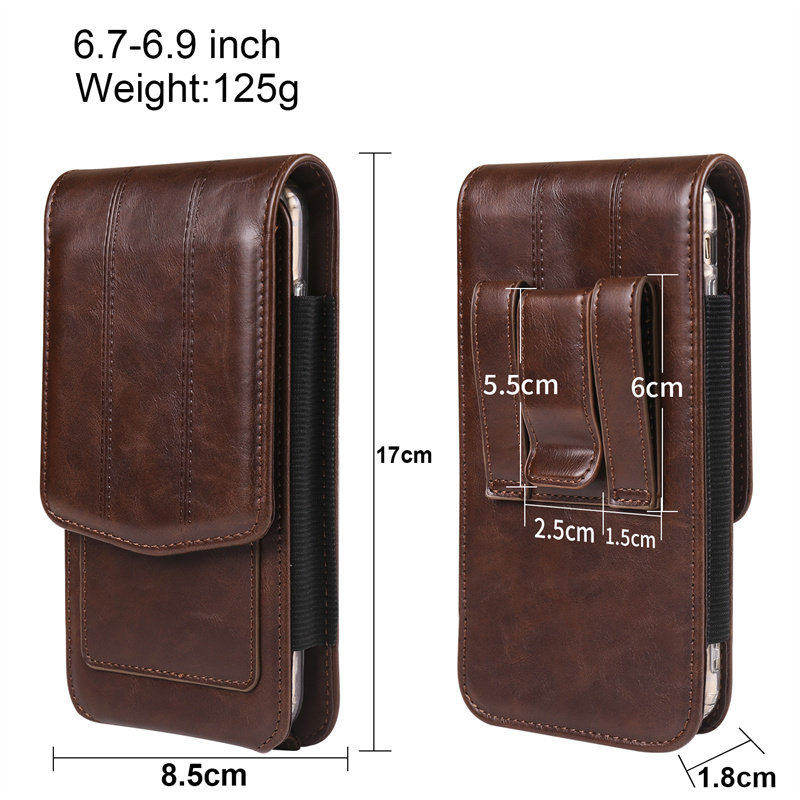 荣耀V6竖穿皮带挂腰包OPPON6真皮翻盖适用magicV6挂包皮套男findN