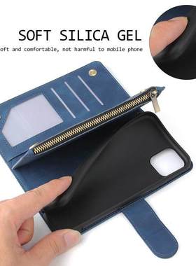 适用于苹果15零钱包真皮壳17pro新款iPhone 16Max皮套X皮夹X/7/8P磨砂软皮12/13/14PLUS复古翻盖保护套XR欧美