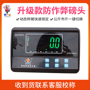 畜牧地磅称重显示器鸿运磅头加密芯片磅头防作弊防遥控电子秤仪表