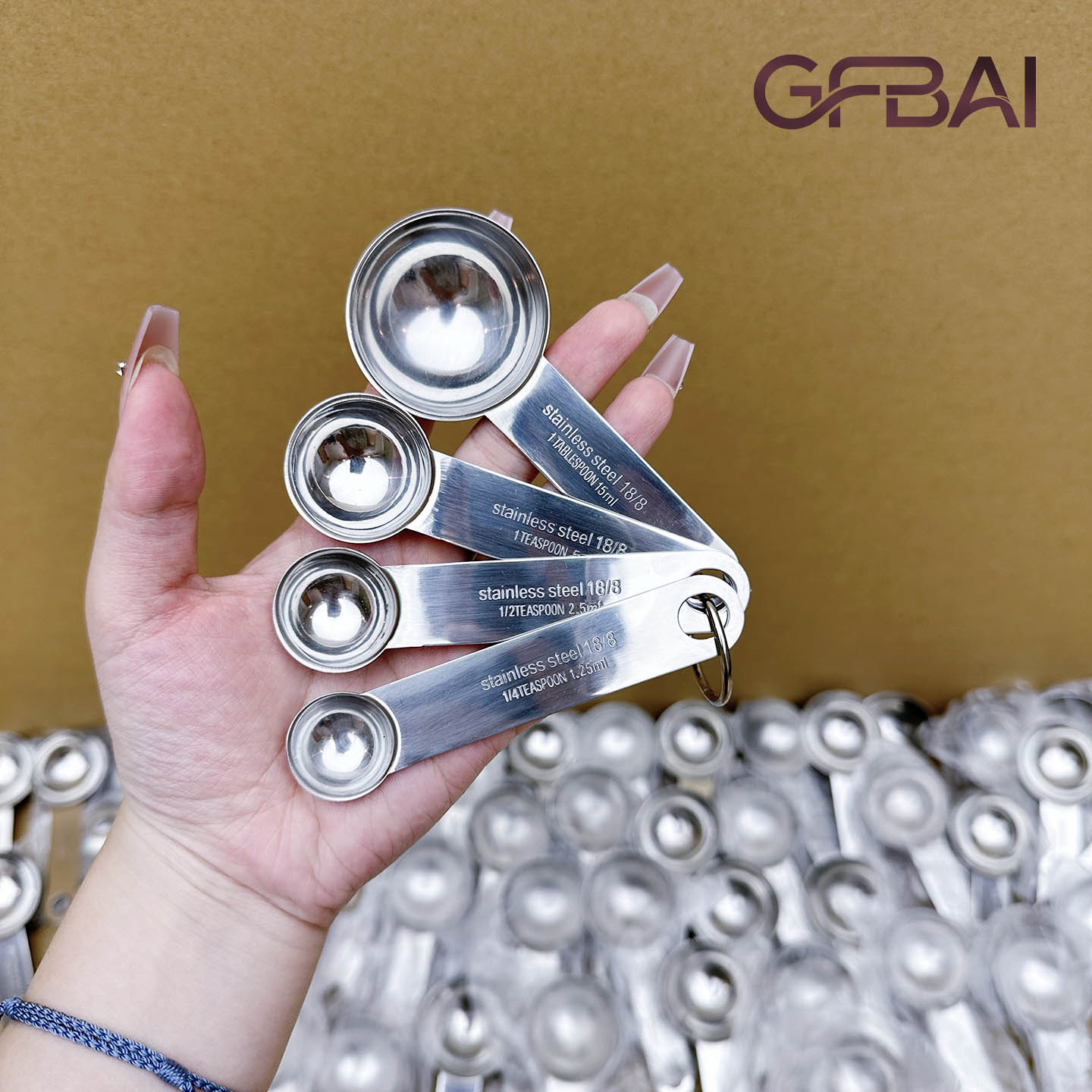 304不锈钢量勺刻度定量勺