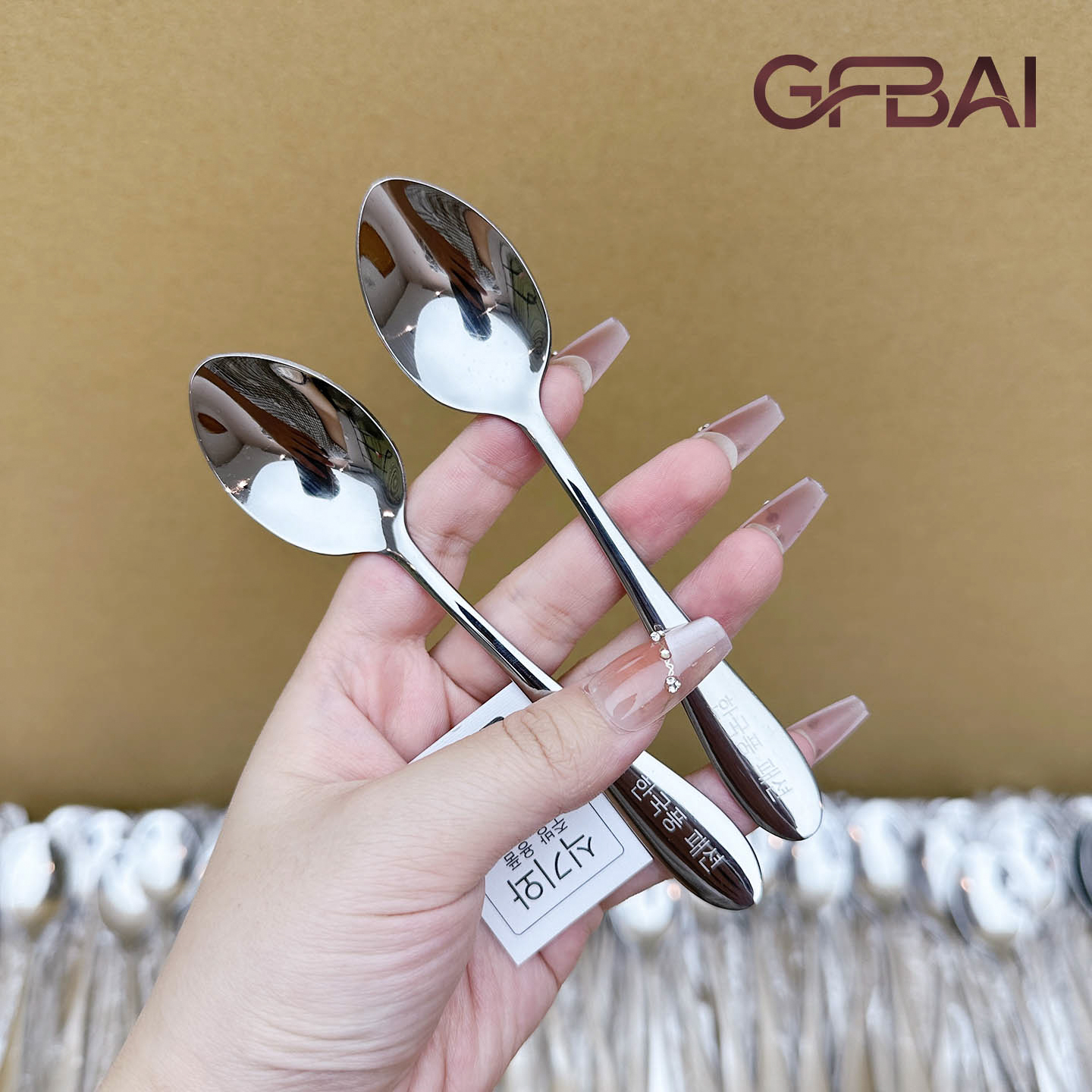 加厚不锈钢搅拌勺甜品尖勺