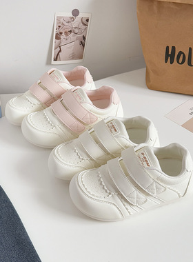 魔术贴小白鞋2025夏季新款高颜值透气休闲百搭舒适德训鞋A6059