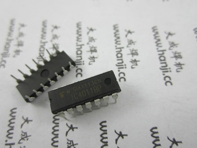 焊机维修配件 CD4011 集成块  TC4011BE 与非门IC DIP-14