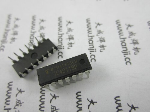 焊机维修配件 CD4011 集成块  TC4011BE 与非门IC DIP-14