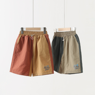 HD1HK070儿童夏款 迪家品牌梭织速干拼色短裤