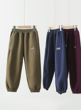 HD1HK011品牌童装春季新款儿童宽松卫裤轻户外百搭男女童长裤