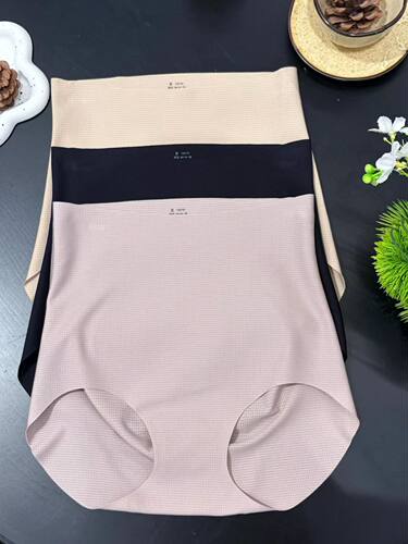 和沐美家新款3D高腰收腹内裤网眼