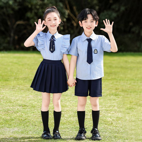 学院通勤风衬衫儿童演出服班服