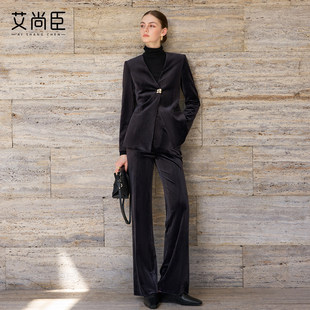 艾尚臣高级感西装套装女士秋冬职业装商务通勤职场穿搭ol风两件套