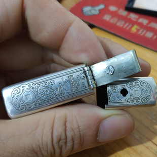 zippo纯银打火机铰链松动充电弧充气内胆维修打磨抛光火轮换弹片