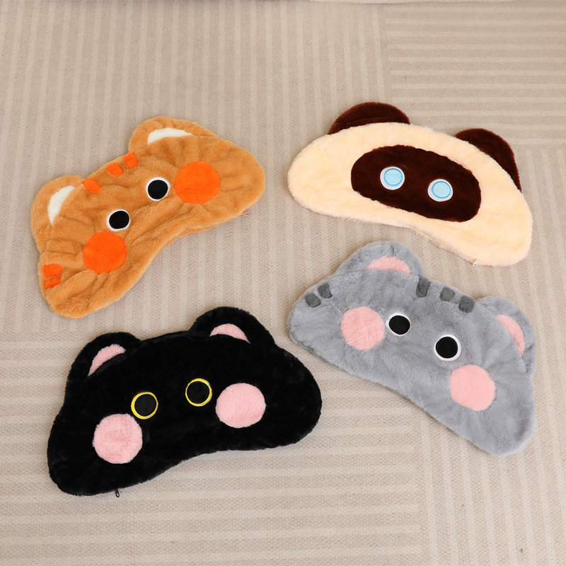 可爱猫咪靠枕皮壳半成品毛绒玩具公仔猫咪玩偶皮套半成品布偶娃娃