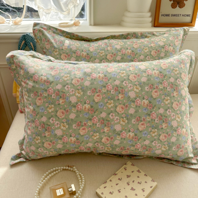 妙菲全棉印花枕套信封式