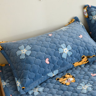 断码清仓】A类卡通枕头套牛奶绒枕套单个48cmx74cm儿童枕芯套一对