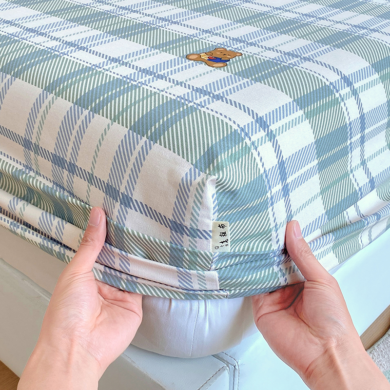 妙菲全棉a类床笠老粗布