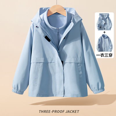 贝菟贝衣冲锋衣三合一秋冬