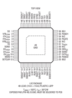 进口原装  LTC3871ELXE LTC3871ILXE LTC3871HLXE LTC3871