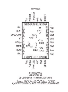 进口原装  LTC3636EUFD-1 LTC3636IUFD-1 LTC3636-1 QFN订货