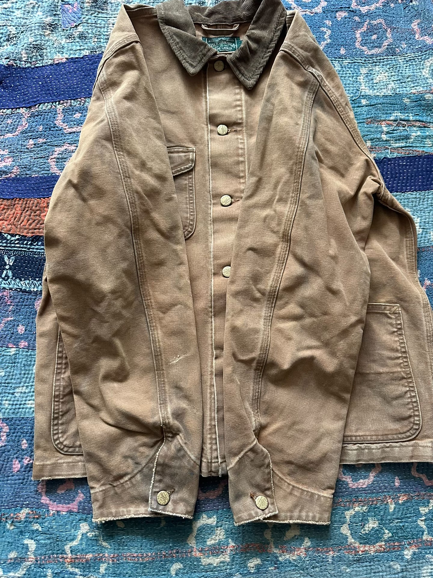 Polo Ralph Lauren Distressed Brown Jacket — detail