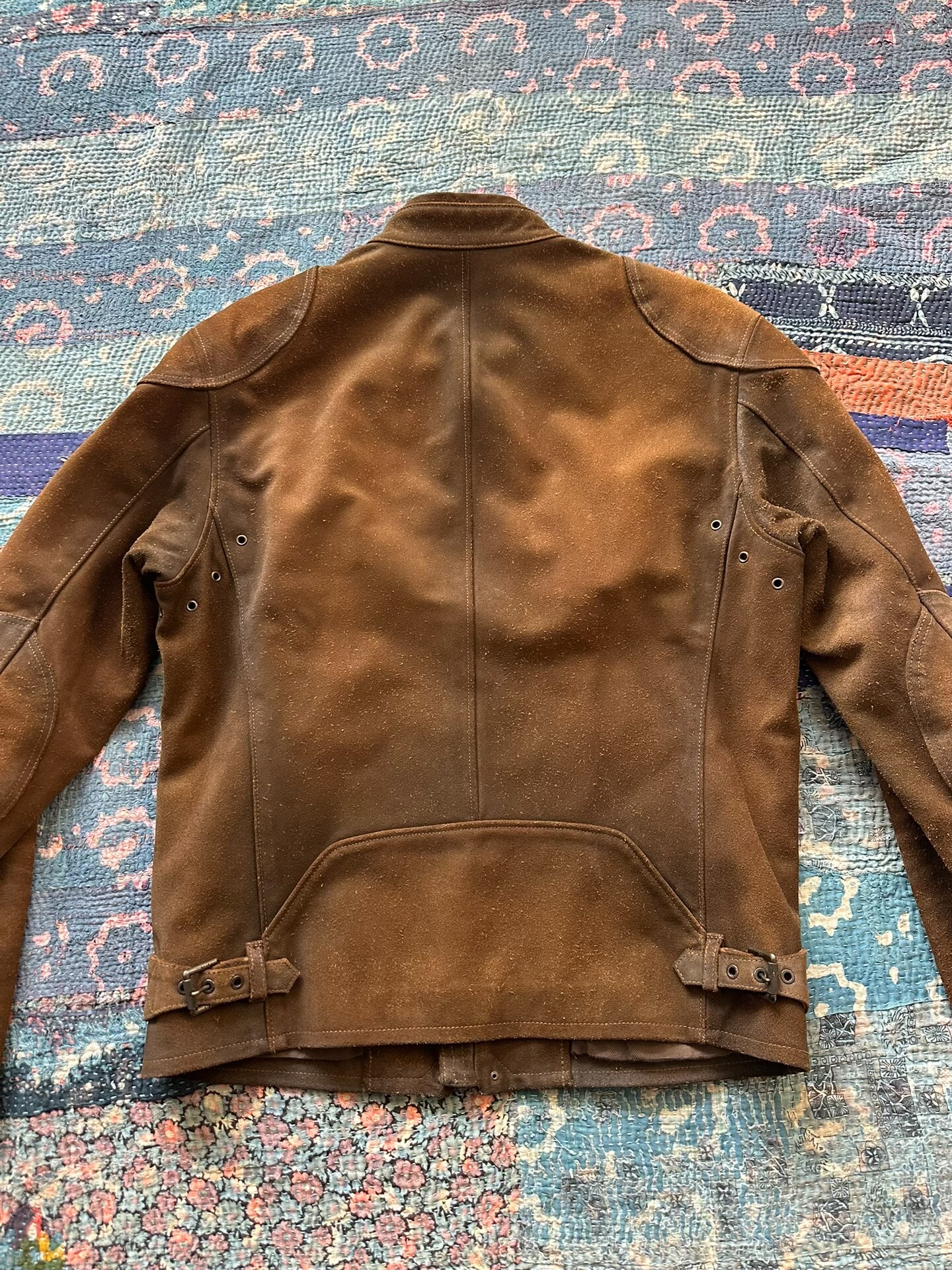 Polo Ralph Lauren Brown Suede Moto Jacket — front