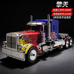 合金版 擎天手办柱男孩玩具礼物大黄蜂变形模型汽车机器人儿童金刚