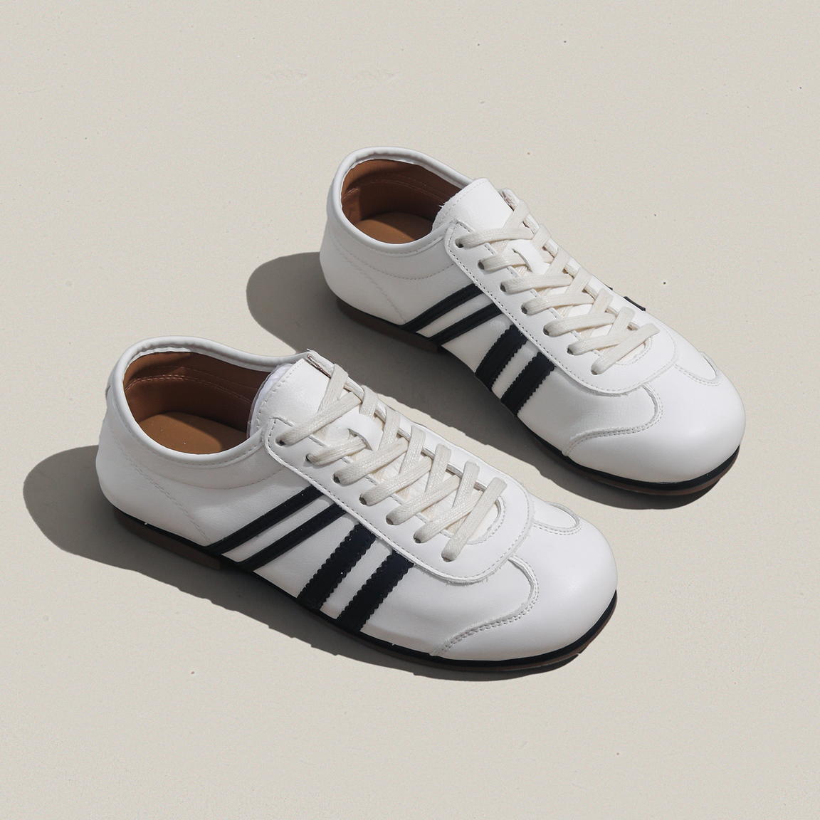 周周推荐~软底软面拼色德训鞋女2026年春季平底百搭休闲运动板鞋,女鞋,德训鞋,淘宝优惠券,粉丝福利购,淘宝优惠卷