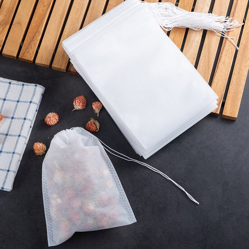 100个无纺布中药煎药袋隔渣袋调料袋煲汤过滤袋小号茶包袋一次性