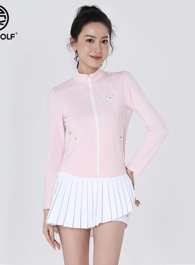 DEXGOLF韩国高尔夫服装女士秋款轻薄短款小外套防晒显瘦上衣6212