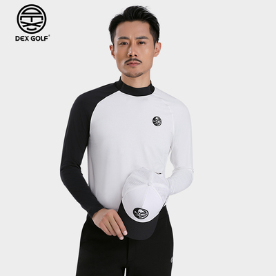 DEXGOLF高尔夫服装男士黑白长袖