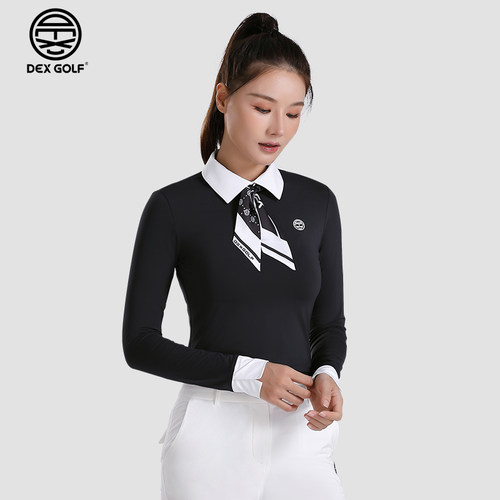 DEXGOLF女款防晒速干长袖POLO衫