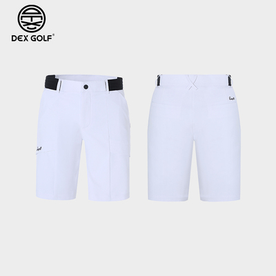 DEXGOLF韩国高尔夫服装男士夏季宽松直筒休闲五分裤透气短裤中裤