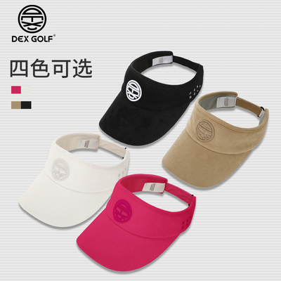DEXGOLF高尔夫球帽灯芯绒无顶帽