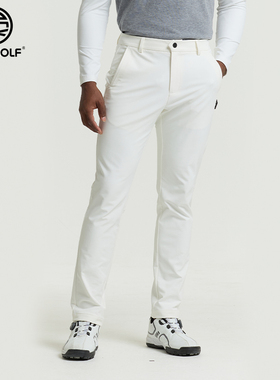 DEX GOLF男士高尔夫球裤白色修身显高显瘦运动休闲裤商务百搭