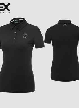 DEXGOLF高尔夫服装女户外运动时尚修身休闲短袖T恤Polo衫夏季新款