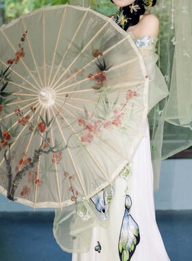 石鼓油纸伞防雨新中式古风晴雨两用汉服旗袍摄影道具伞吊顶装饰伞