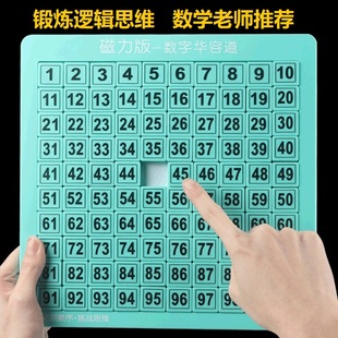 磁力数字华容道滑动拼图3到6岁以上男孩女孩益智力高难度儿