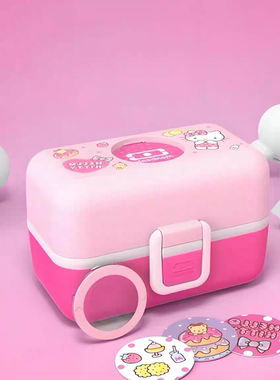 法国monbento儿童饭盒高颜值学生可微波加热便当盒可爱分格食品级