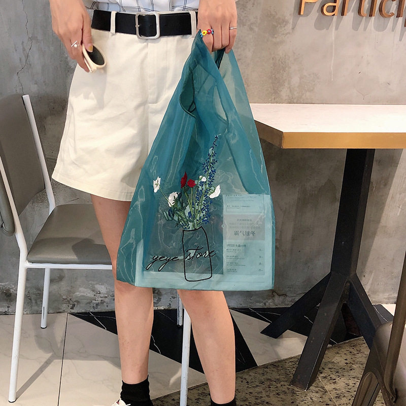 歐根紗日系百搭透明小包包清新泫雅彩色女包單肩手拎袋在類目 箱包皮具/熱銷女包/男包, 女士包袋中 - 來自Buy2taobao.com提供專業的淘寶代購服務