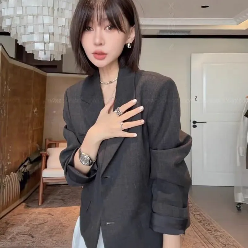 韩国东大门秋季新款休闲常规小众西装