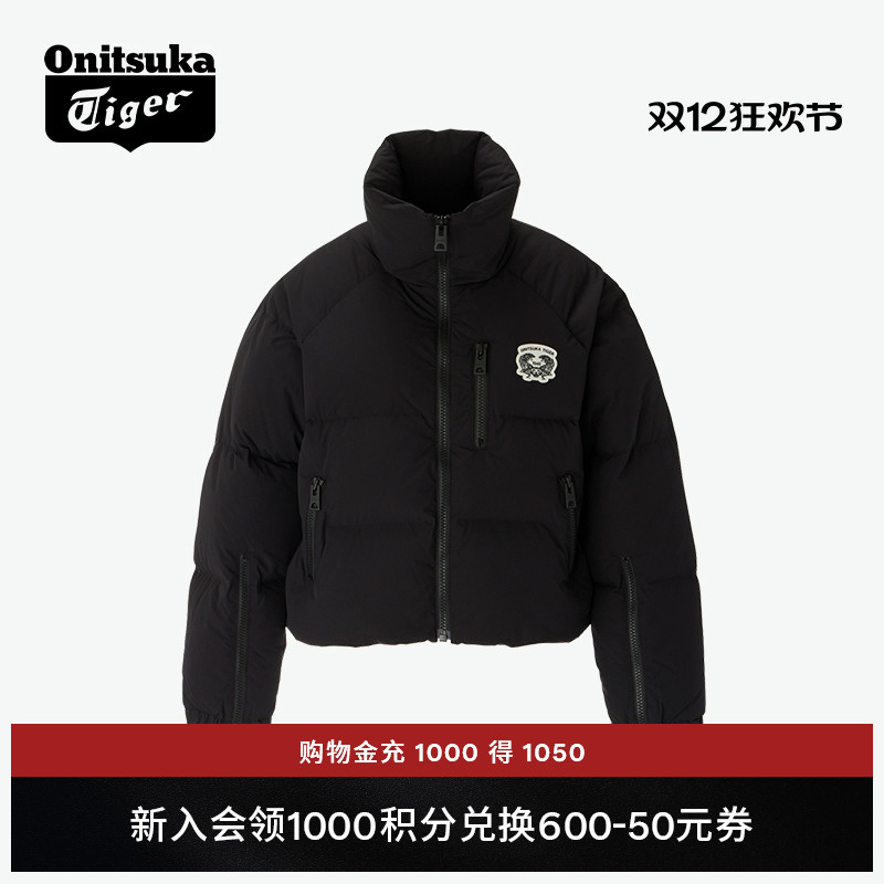 鬼塚虎女士拉链羽绒服夹克外套