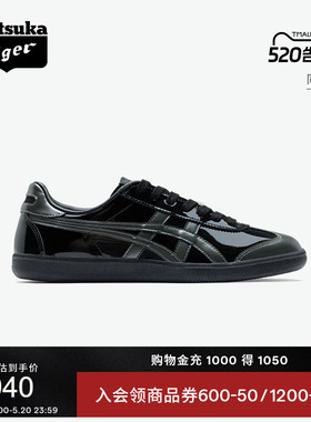 Onitsuka Tiger鬼塚虎TOKUTEN夏季男女板鞋时尚黑色德训鞋