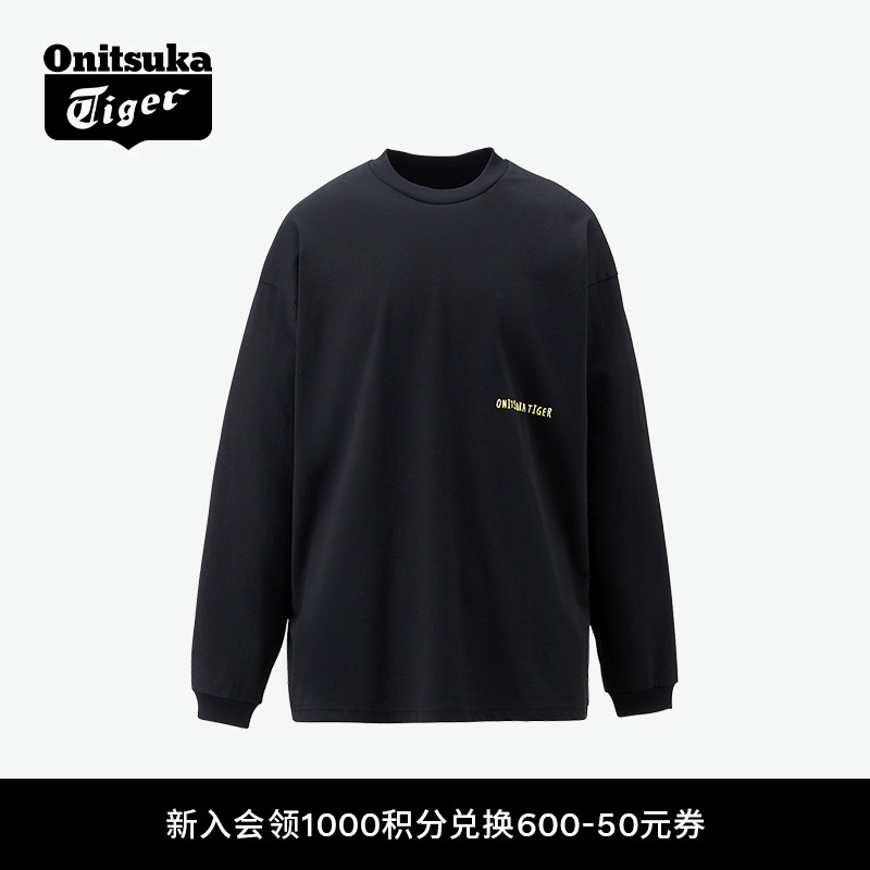 鬼塚虎长袖男女印花长袖T恤