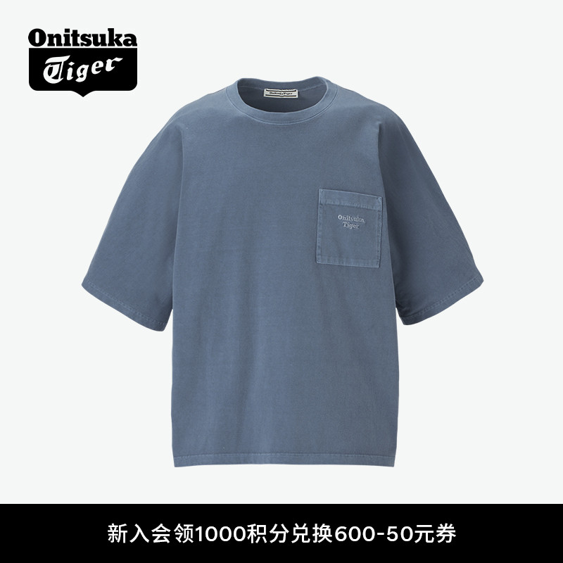 鬼塚虎时尚休闲短袖T恤衫